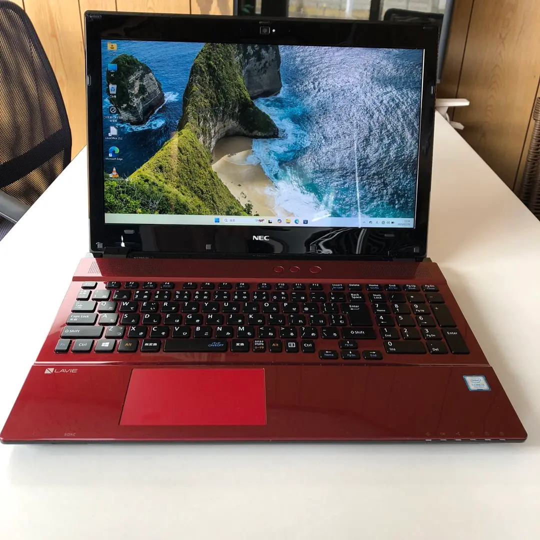 LAVIE ノートPC PC-NS350HAR-KS レッド NEC LAVIE Note Standard NS350/HAR PC-NS350HAR [クリスタル