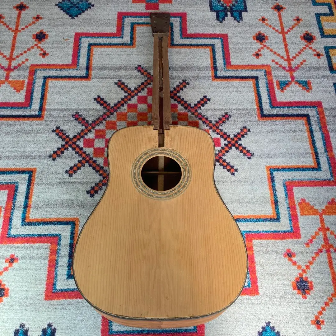 Thumbnail of Acoustic guitar, unfinished, junk, with parts