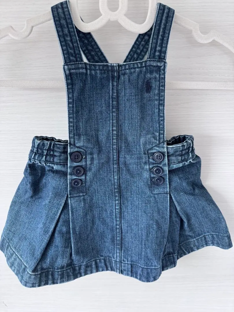 Thumbnail of Ralph Lauren Denim Overall Jumper Skirt Dress Skirt