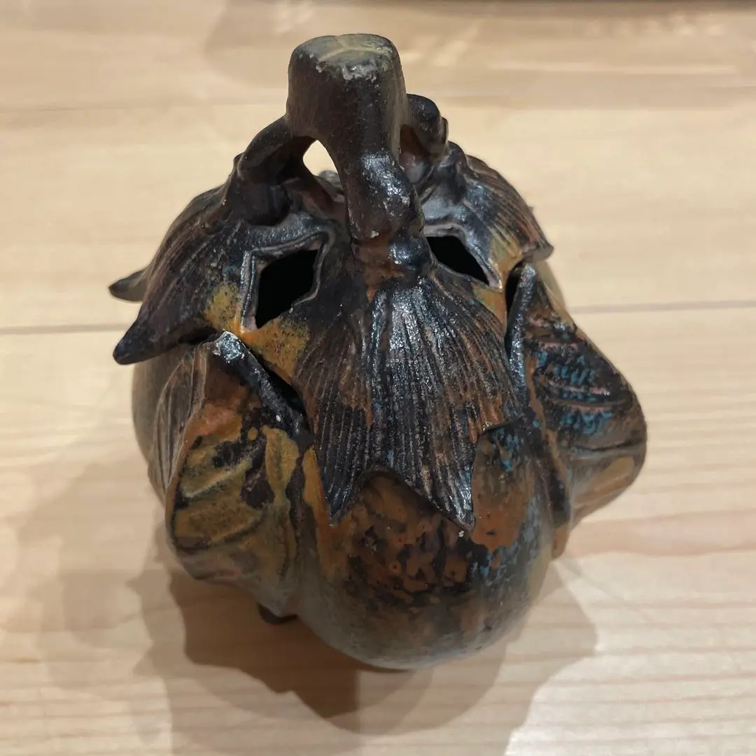 高岡銅器 瑞峰堂 大峰 花鳥文 銅製 香炉 証 共箱付 六面花鳥図 蝋型鋳銅 高岡銅器 瑞峰堂 大峰 花鳥文 銅製 香炉 証 共箱付 六面花鳥図