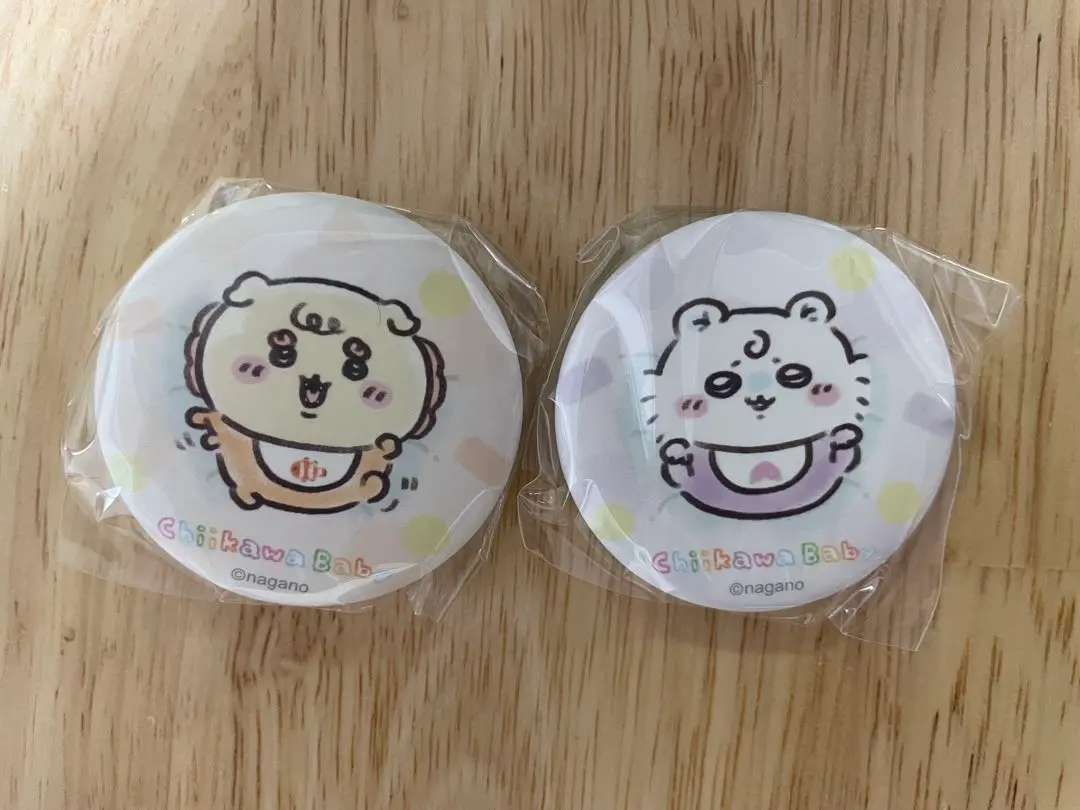 Thumbnail of Chikawa Baby Sleeping Can Badges: Momonga, Shisa