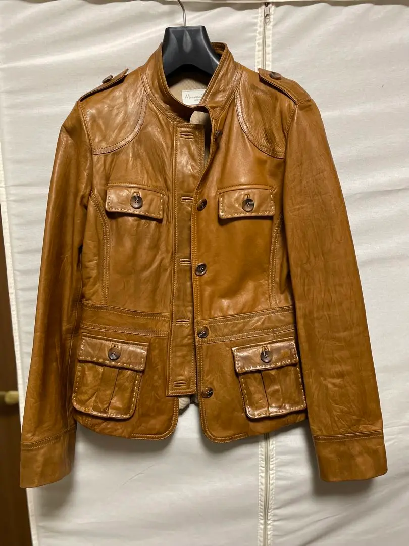 ☆マッシモドゥッティ 高級リアルレザー シングルライダース