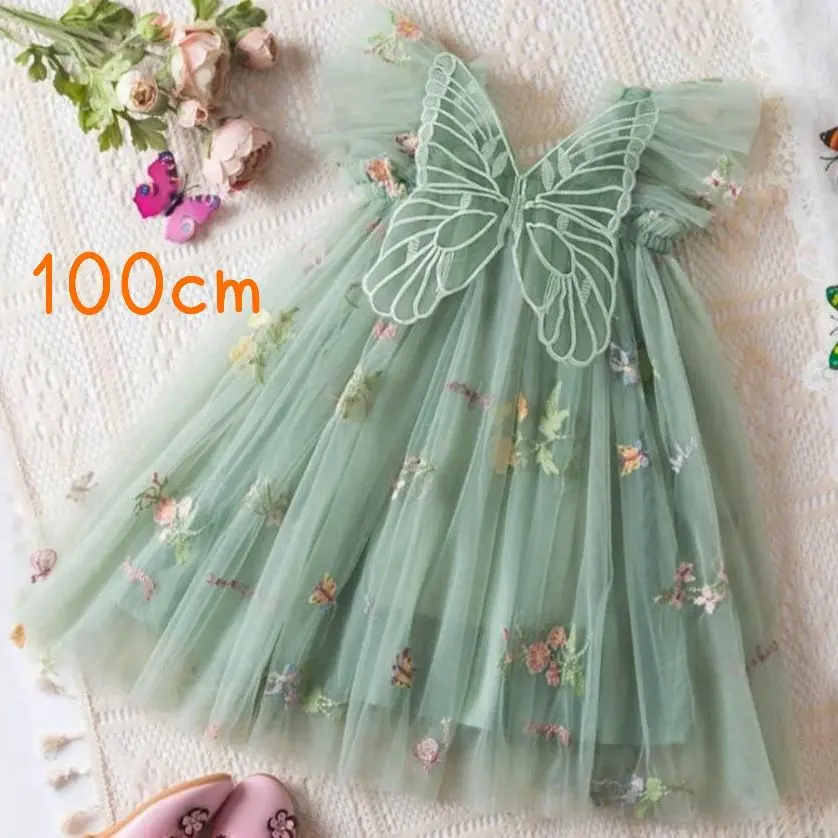 Thumbnail of Tinkerbell-style Cosplay Halloween Fairy 100cm Kids Butterfly Embroidery