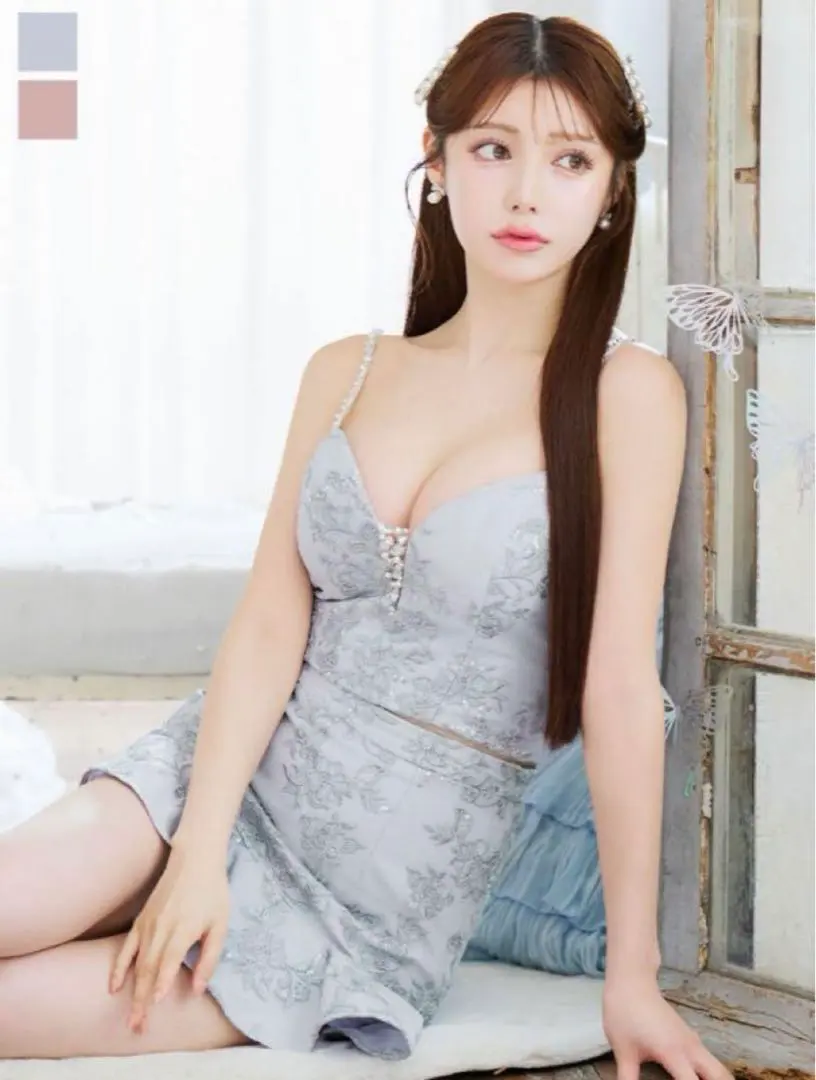 Thumbnail of Jewels Sequin Embroidered Lace Set-up Mini Dress