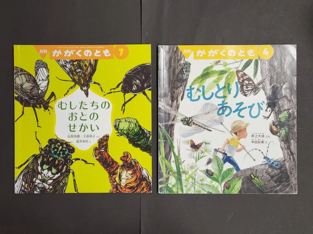 かがくのとも　こどものとも　虫の音の絵本　むしたちのおとのせかい　福音館 むしたちのおとのせかい かがくのとも604号 - 中古絵本と