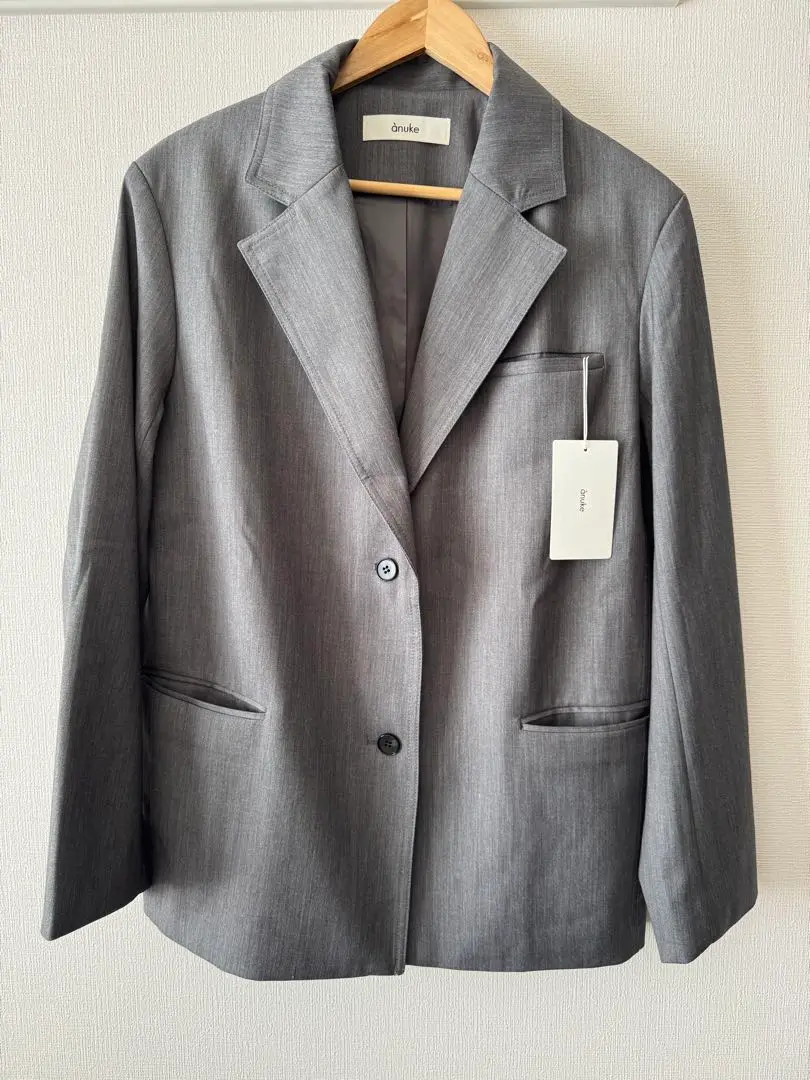 anuke Twill over jacket テーラードジャケット 36 anuke (セール50%OFF) / アンヌーク Twill Over Jacket 24春夏