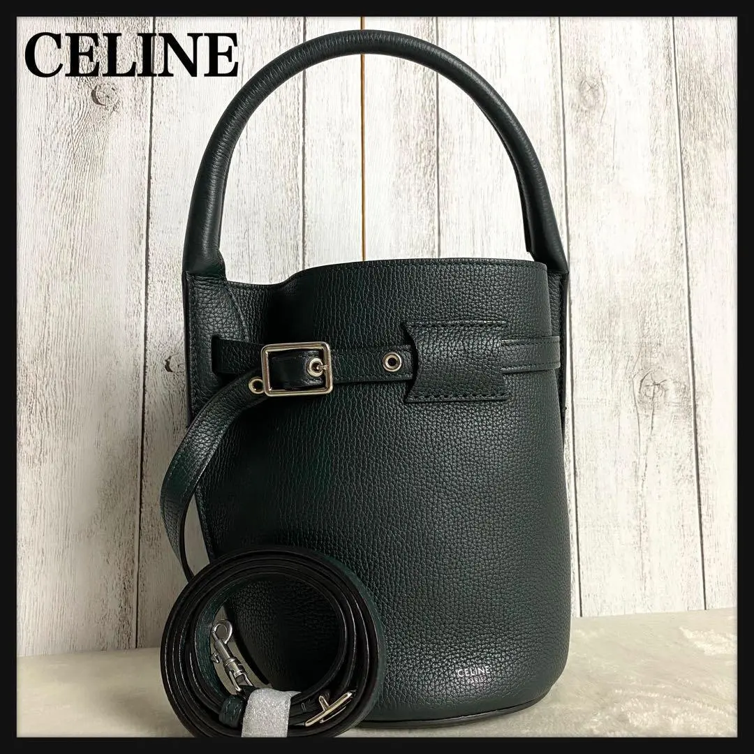 CELINE ブラック ナノバケット ビッグバッグ ショルダー ワンバンドル CELINE セリーヌ バッグ ショルダーバッグ ハンドバッグ ビッグ