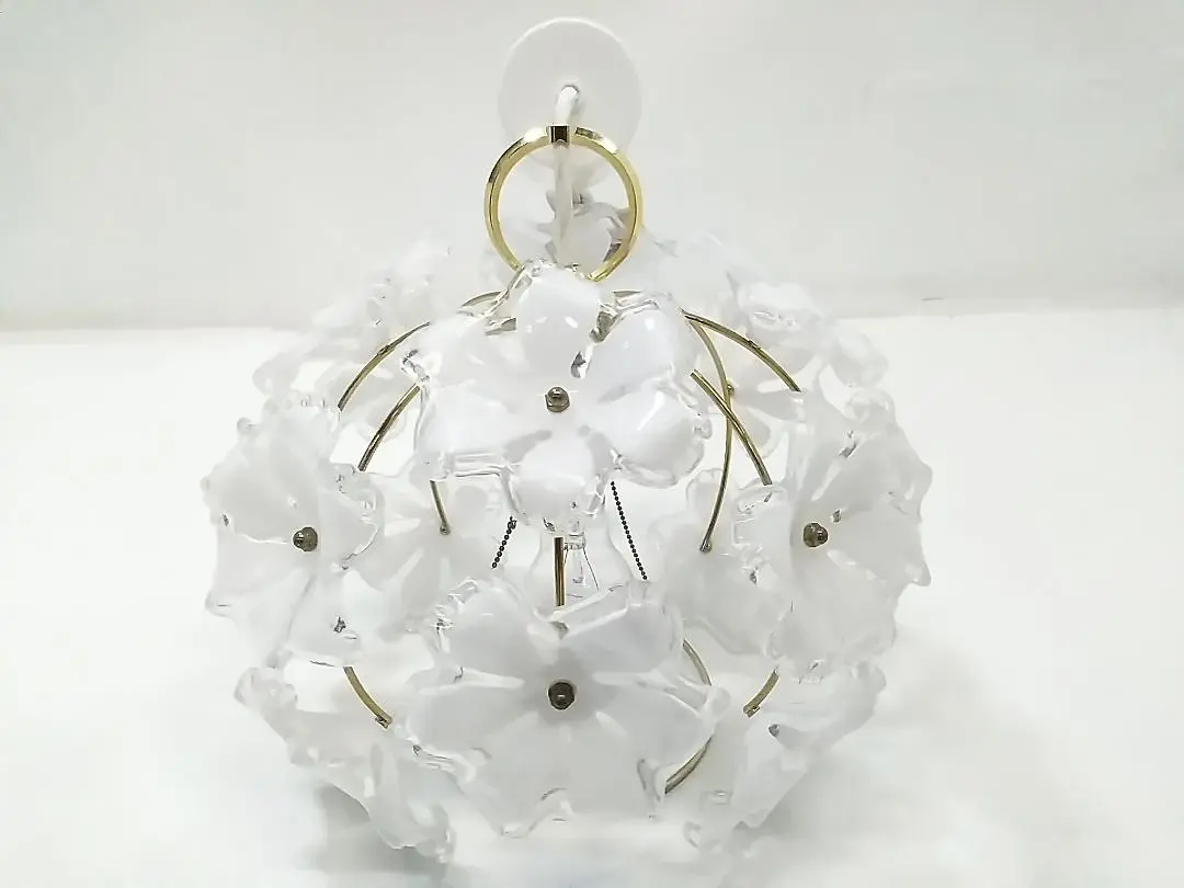 キシマ Bouquet ブーケ フラワーモチーフ シャンデリア 6灯 ◇ Amazon | キシマ ブーケ ペンダントライト Clear 約φ20 H18.5