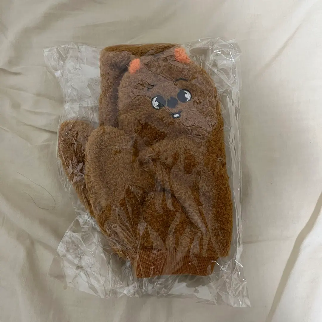 スキズ　ハンクオッカ　手袋　帽子 Stray Kids SKZ Han Jisung Skzoo Quokka Face Embroidered Dad