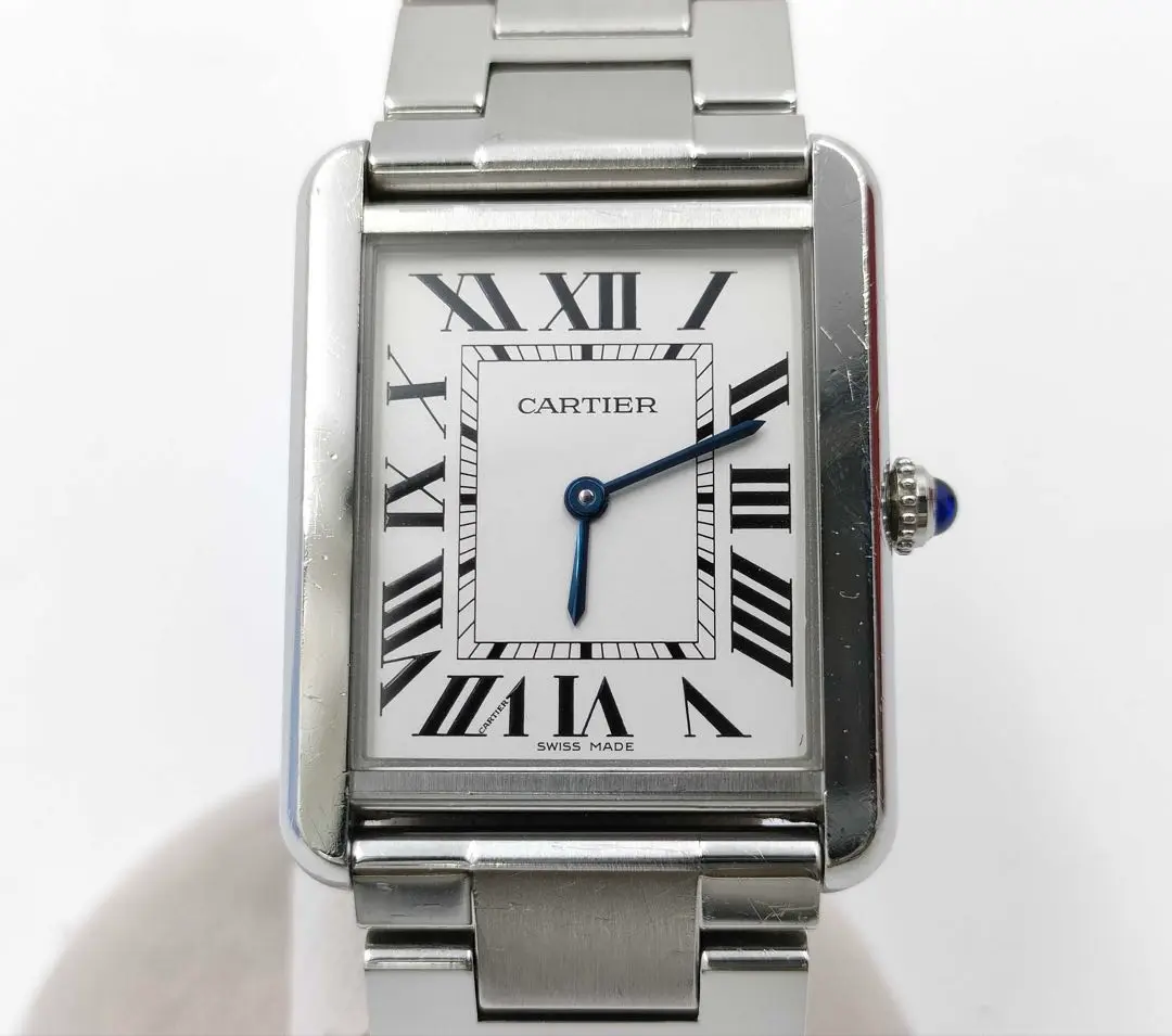 Cartier タンクソロ 腕時計/ベルト2本、持ち歩きポーチ2つ付き