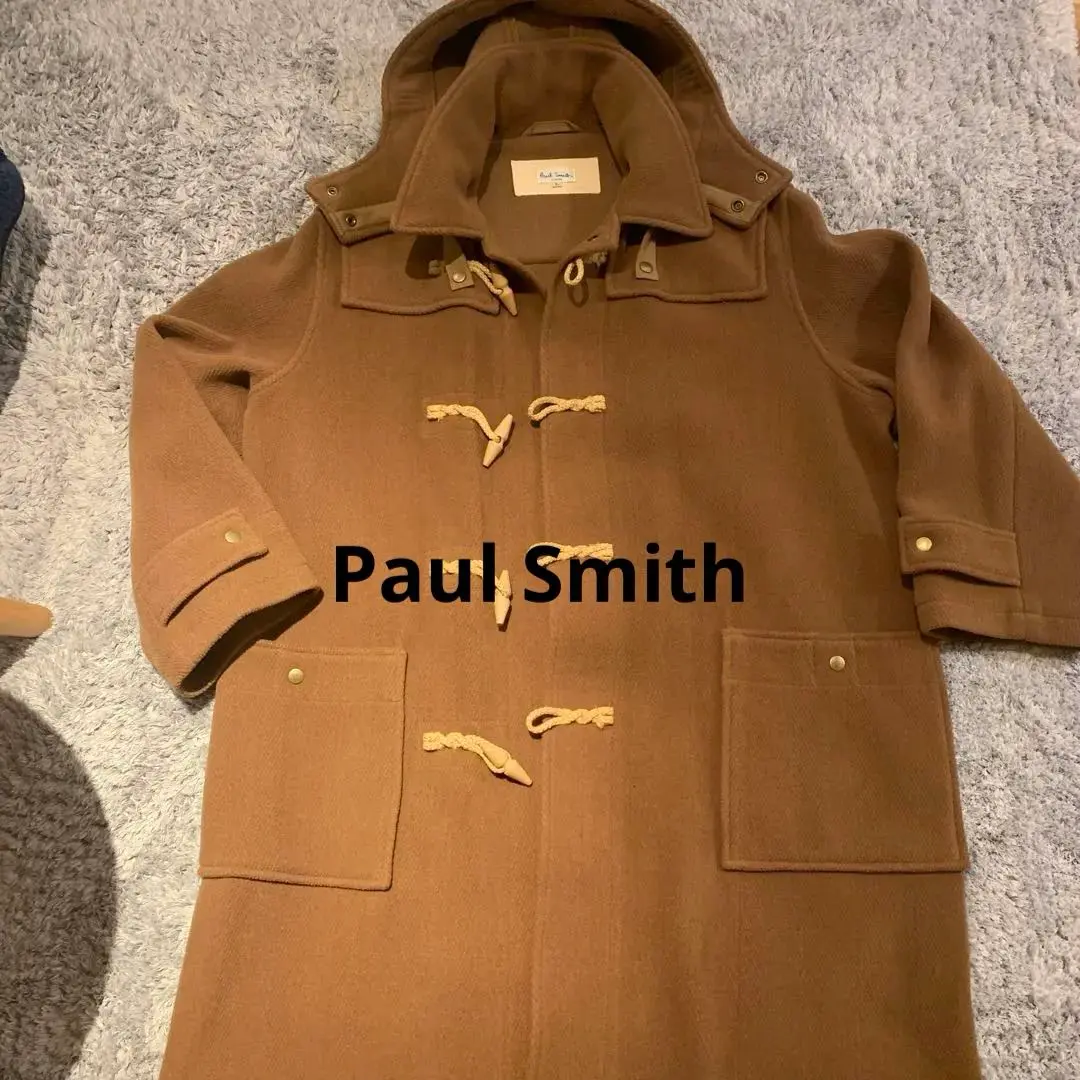 ポールスミス・ブラウン ダッフルコート フード付き Paul Smith】ダッフルコート ダブルフェイスメルトン 2色 (Paul