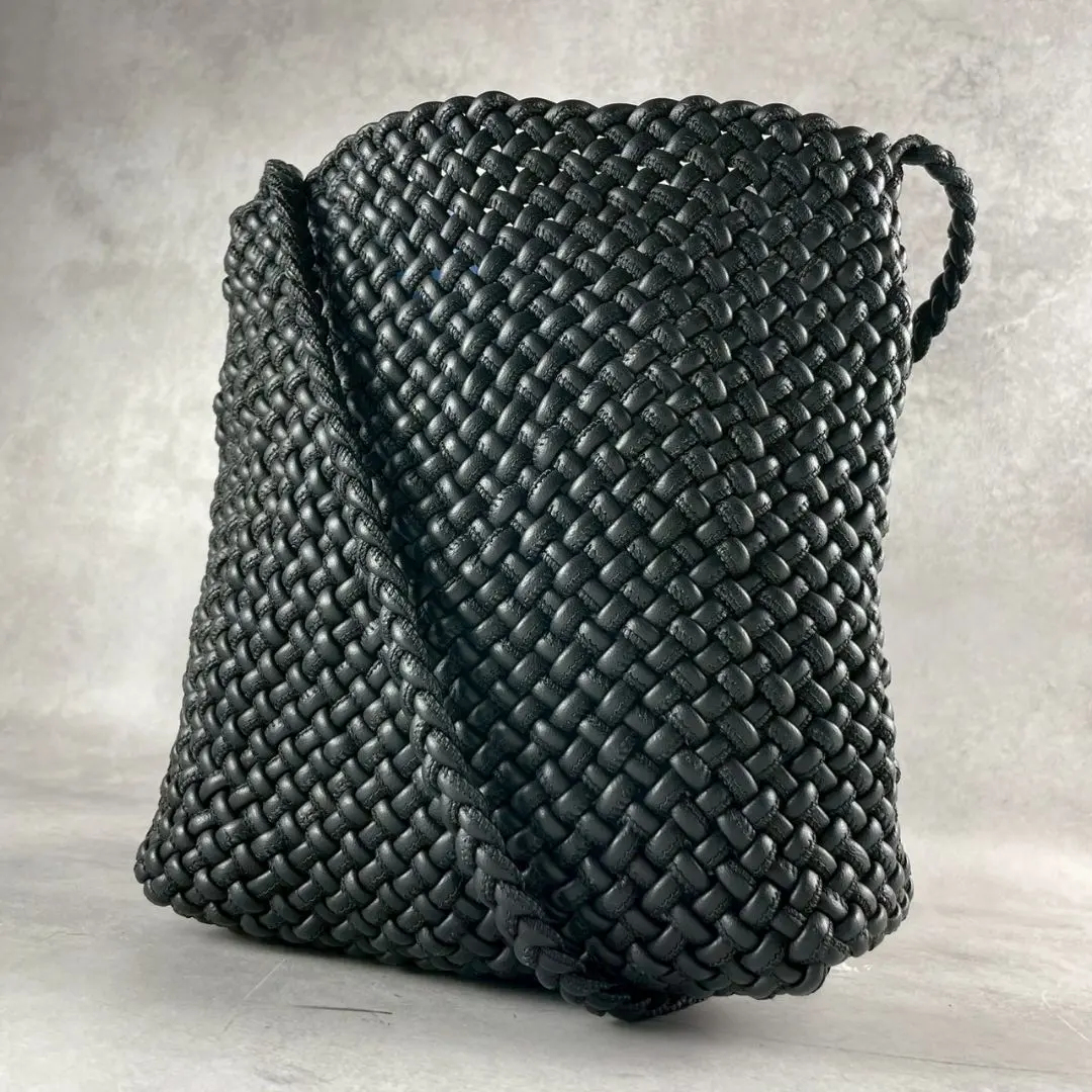 超美品 ヒロフ HIROFU 現行 プレッツァ アーカイブ 編み込みレザー 大き目 トートバッグ イントレチャート レディース BREZZA A SUMMER BREEZE|公式HIROFU（ヒロフ）の通販 | ワールド