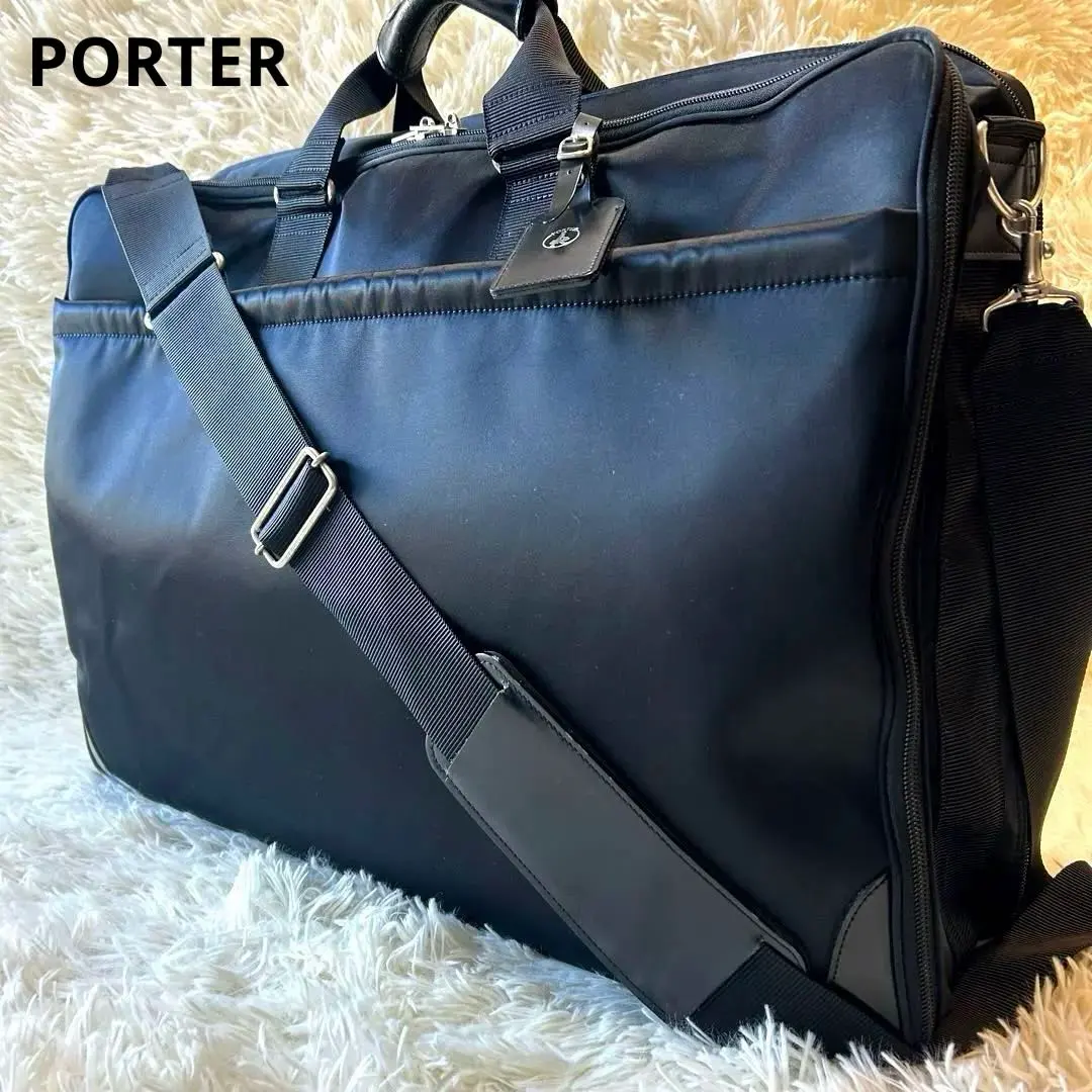 Thumbnail of Excellent Condition Porter Garment Bag Boston 2-Room Nylon Black 2-way