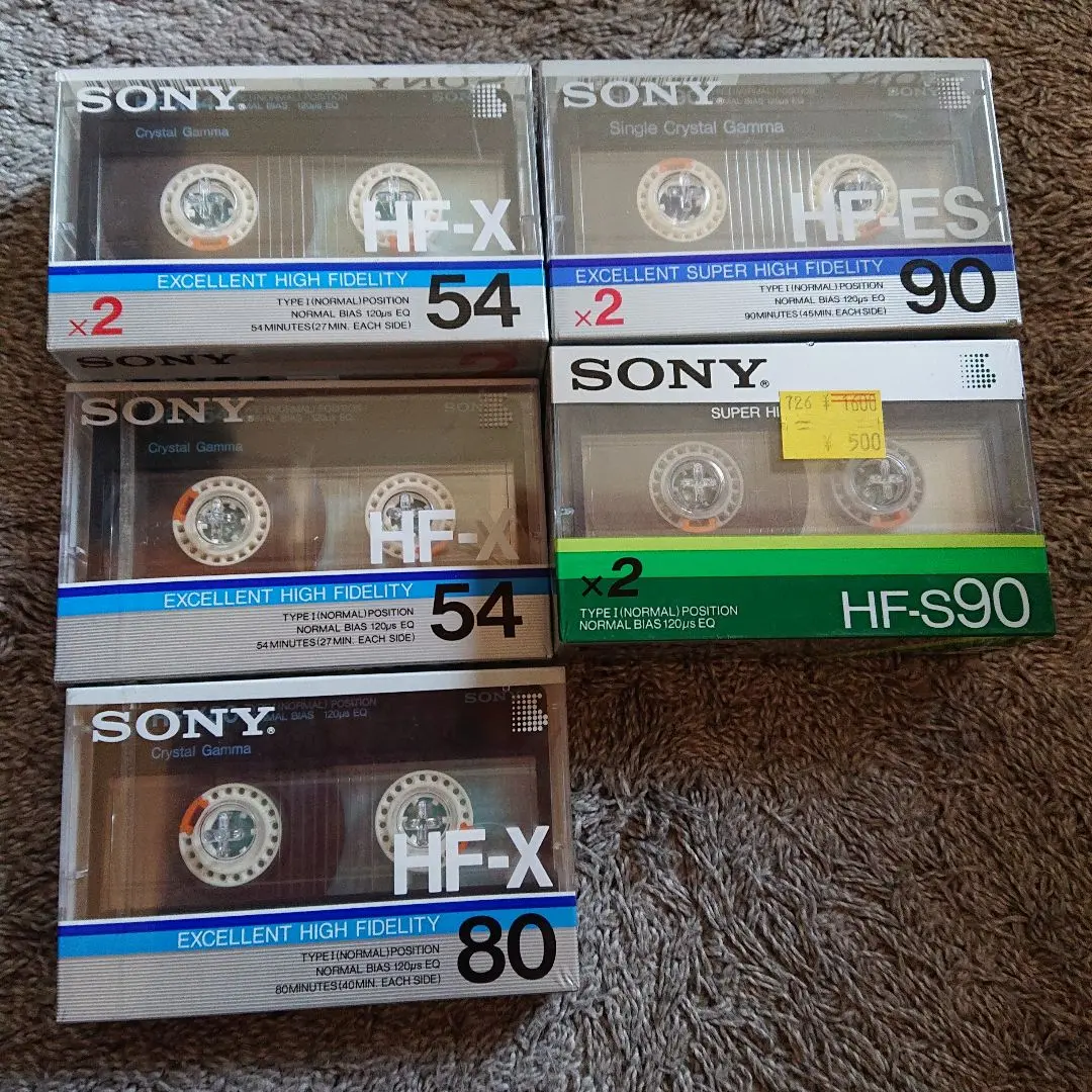 【新品】SONYカセットテープHF-ES90 4本セット 新品】SONYカセットテープHF-ES90 4本セット