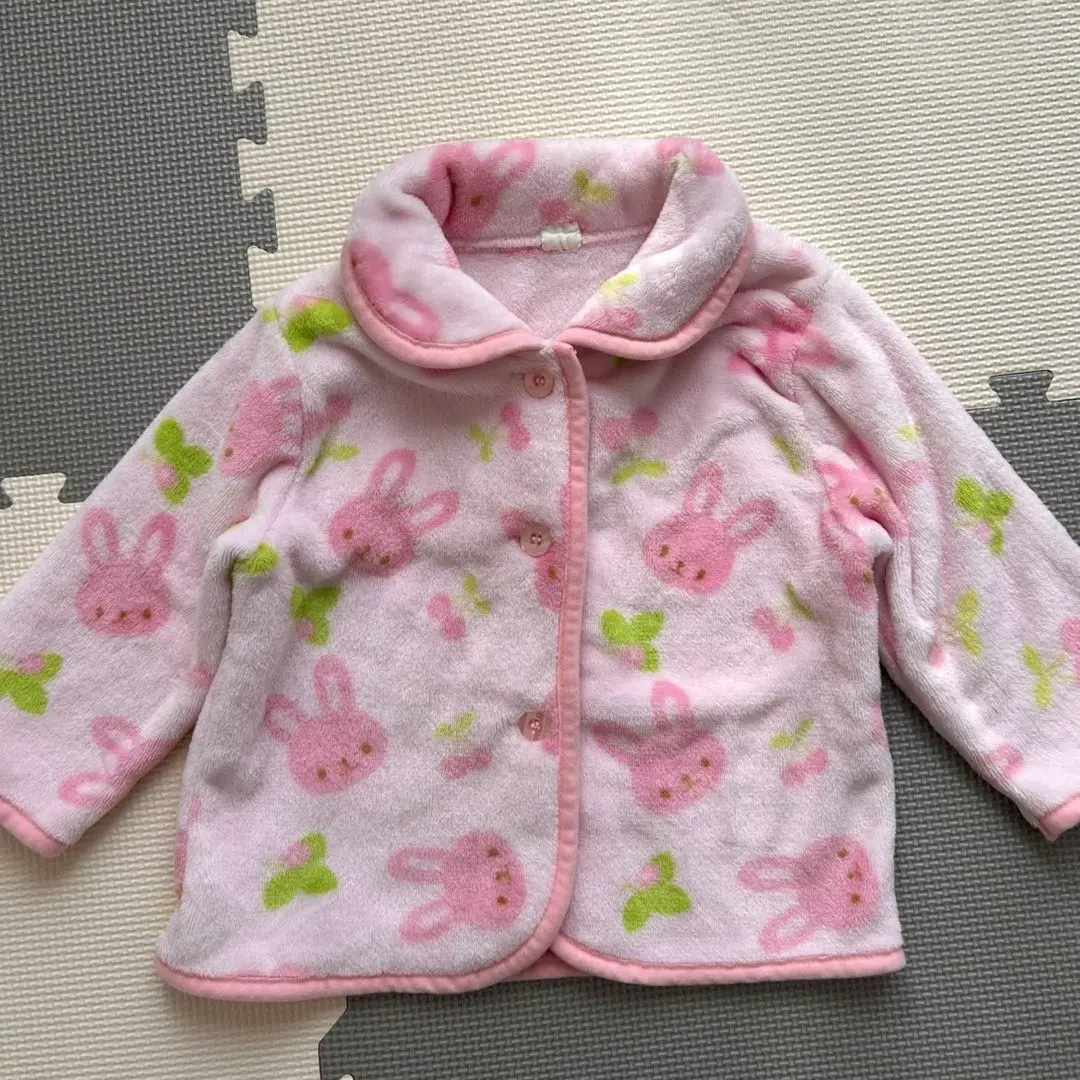 Thumbnail of Rabbit pink fleece fleece jacket