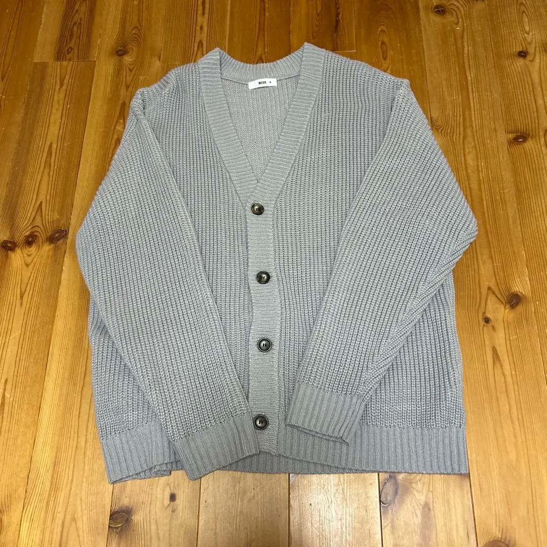 Thumbnail of WEGO Gray V-neck Cardigan M