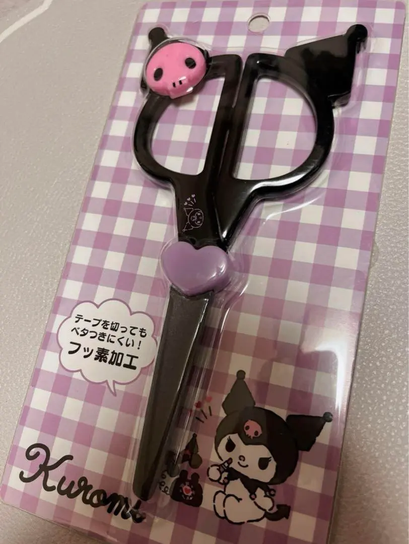 Thumbnail of ✳︎Kuromi Sanrio Kuromi Face Die-Cut Scissors - New, Unused, Unopened✳︎