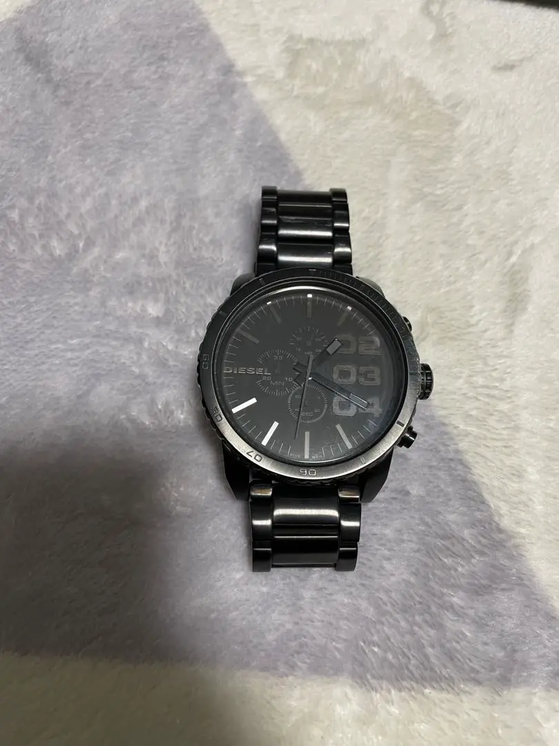 DIESEL 腕時計　DZ4207 新品電池　クロノグラフ　ブラック　美品 DIESEL ポイント最大6倍 ディーゼル 腕時計 DZ4207 メンズ 黒