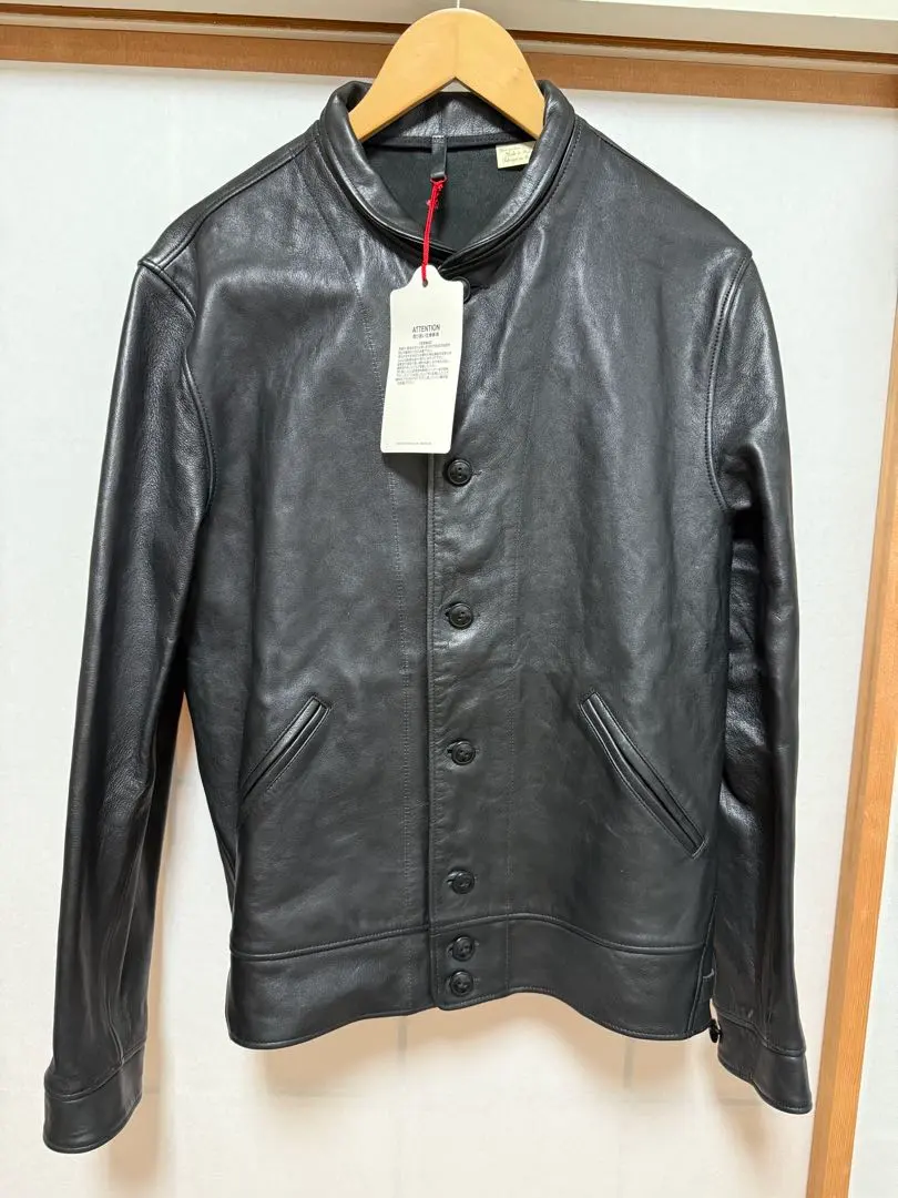 【新品】menlo COSSACK ジャケット Levi's 限定 皮夾克 黑 的縮圖