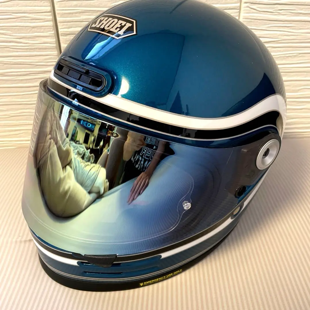 【受注限定品】SHOEI グラムスター　ビバーク　M グラスコート施工済　未使用 SHOEIヘルメット「Glamster オフホワイト」M フィッティング