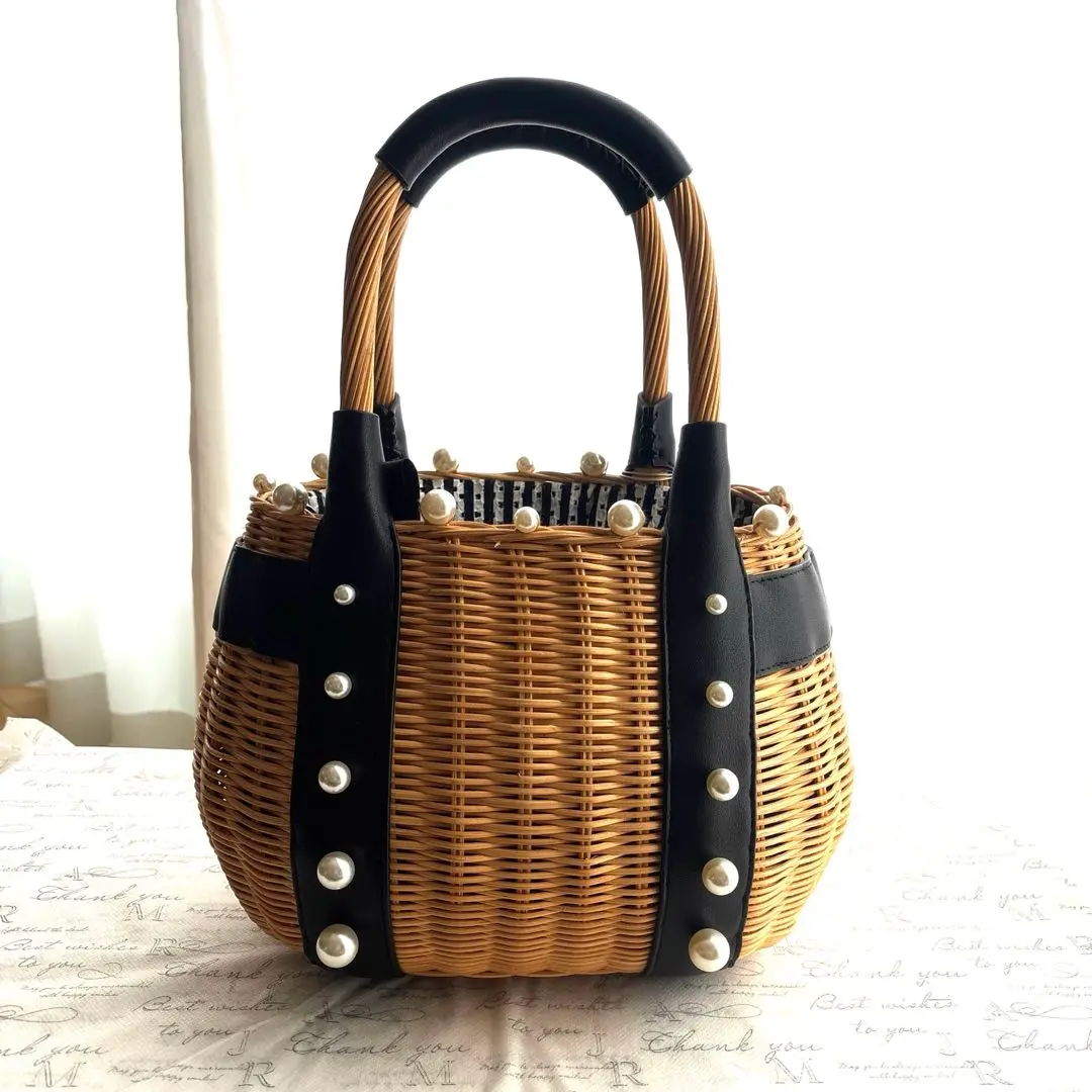 TO BE CHIC トゥビーシック　カゴバッグ　パール TO BE CHIC - TO BE CHIC✴️かごバッグの通販 by あい's shop