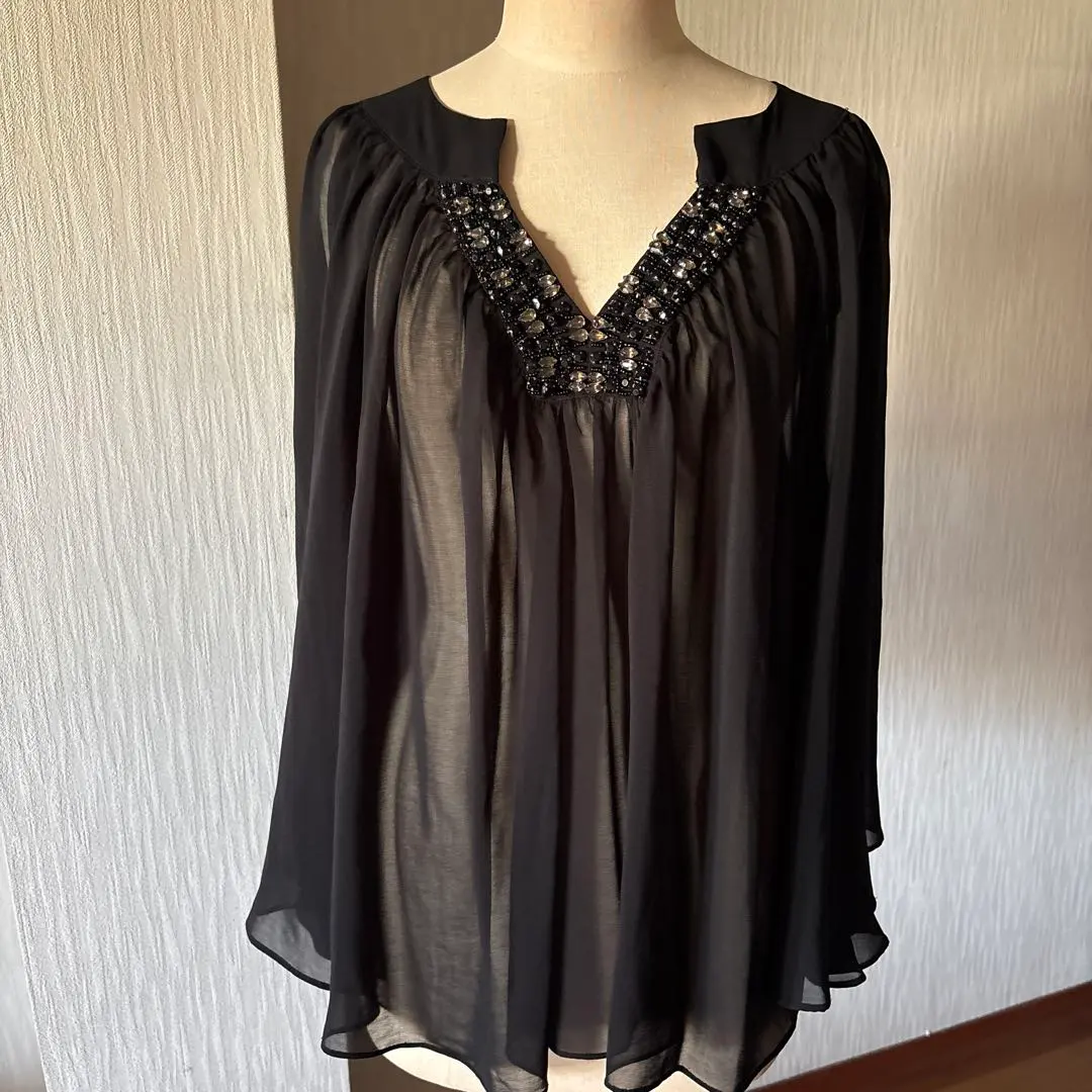 Thumbnail of MAD KEEN Sheer Studded Flare Blouse ♡ Stylish ♡
