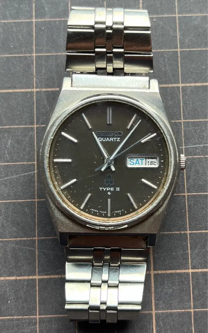 【おまけ追加】セイコークォーツ 腕時計ブラウンTYPE II 7546-7050 1978 Seiko Type II 7546-7050 – TokeiMedic