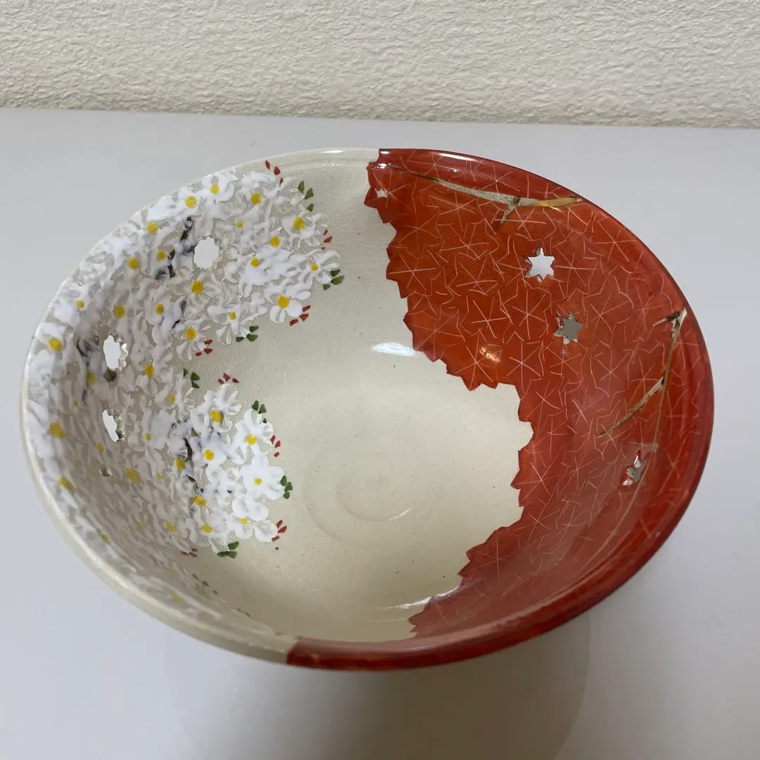 赤津焼 赤峰作 菓子器 未使用品 *