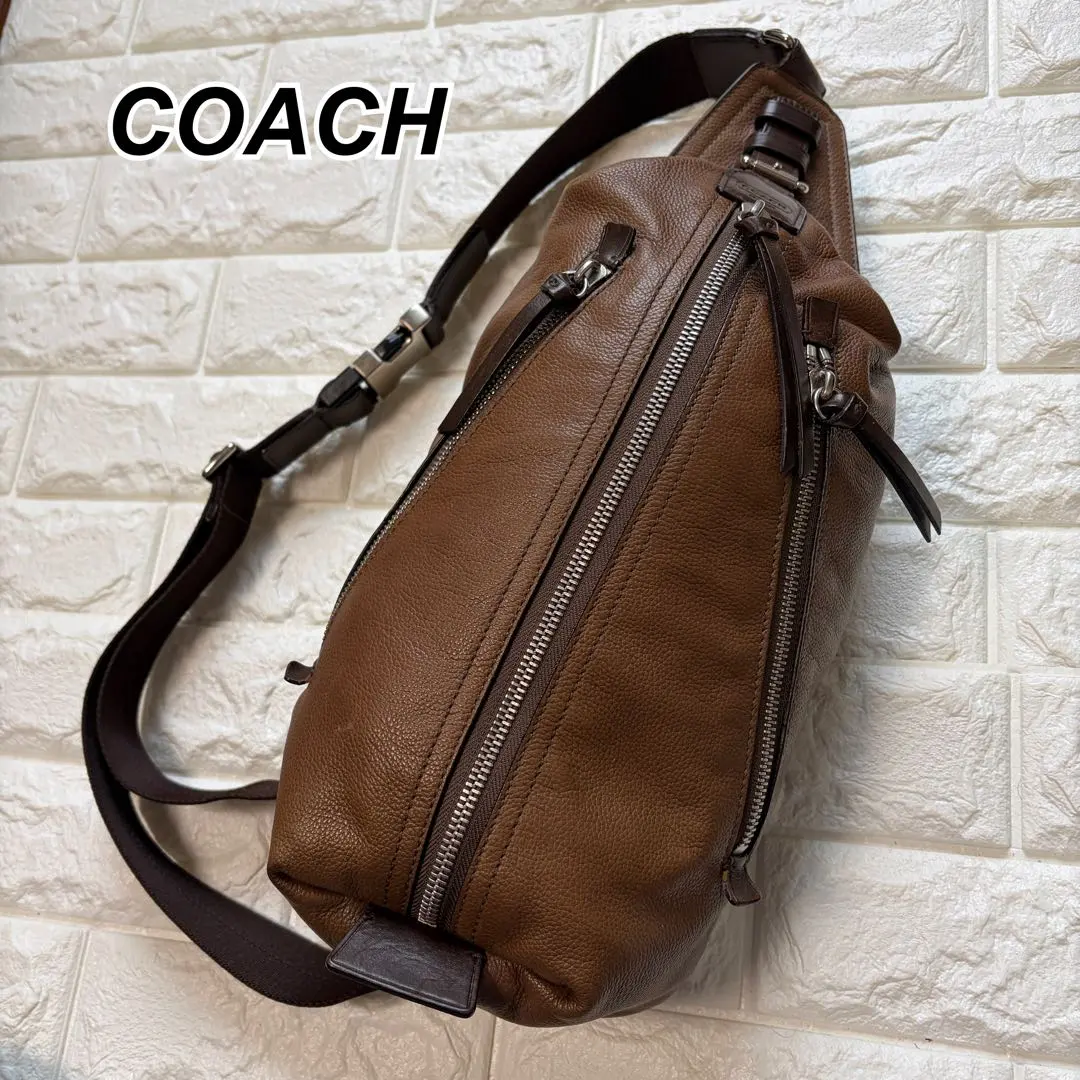 Thumbnail of COACH Thompson Leather Sling Body Bag Brown 70360