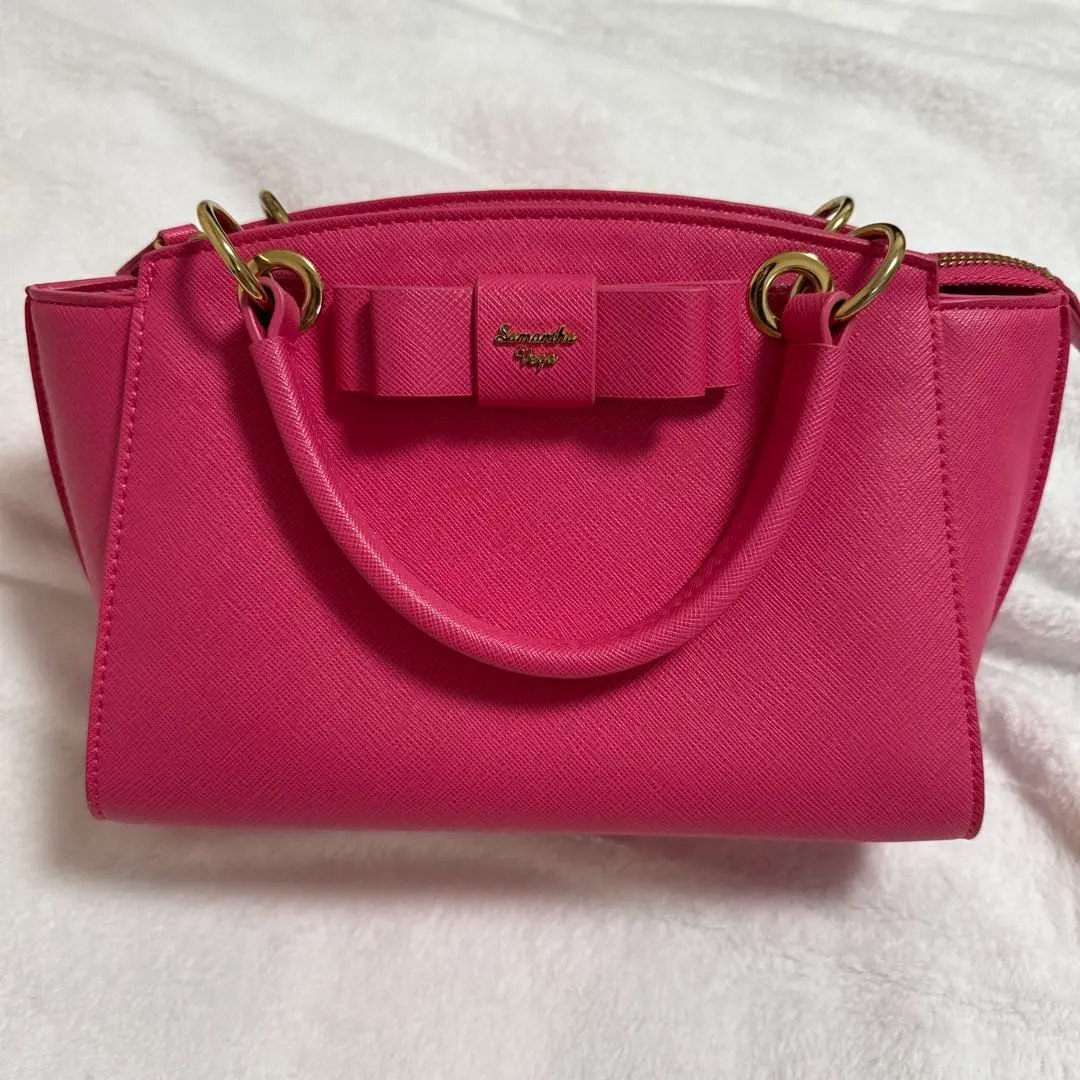 Thumbnail of Samantha Vega pink 2-way shoulder bag