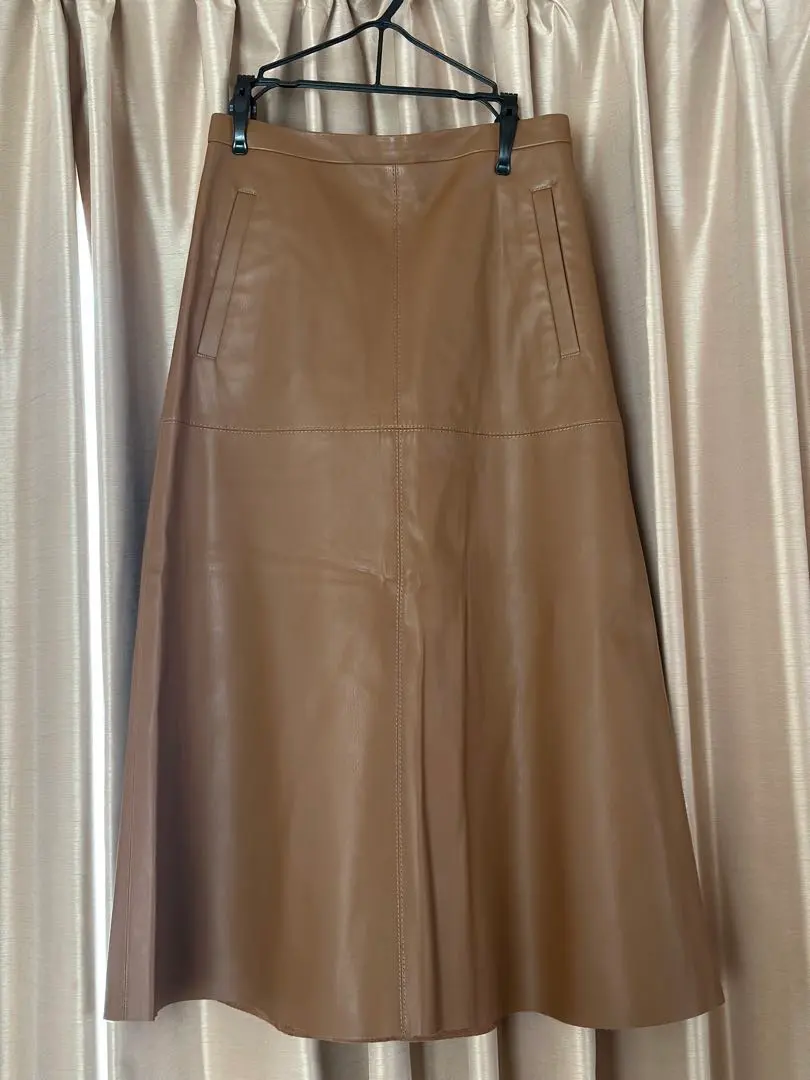Thumbnail of 23区 Brown Eco-Leather Skirt