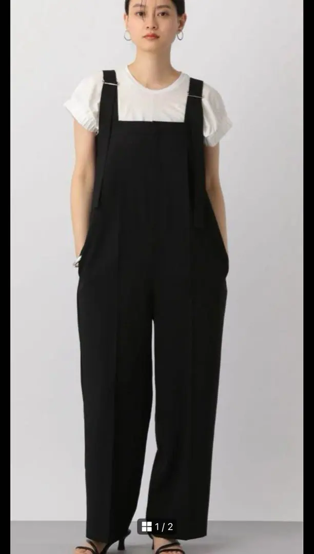 Thumbnail of 【New, Unused】apart by lowrys Bear Salopette - Black