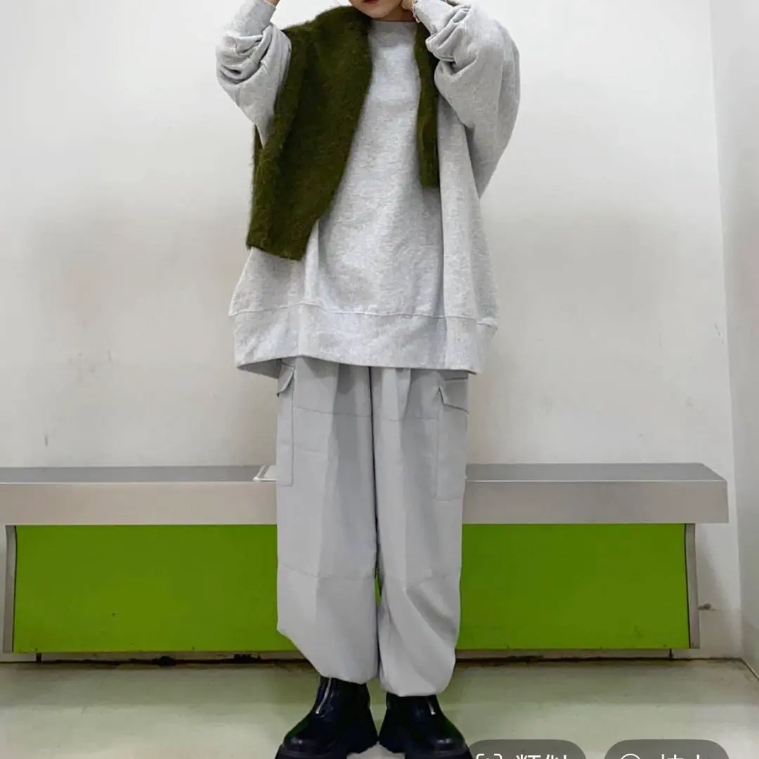 Thumbnail of JEANASIS High Waist Cut-and-Sew Flap Pocket Pants