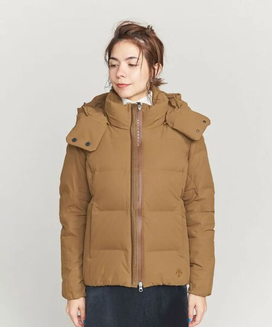Thumbnail of DESCENTE Mizusawa Down Jacket ANCHOR Camel L Wearing
