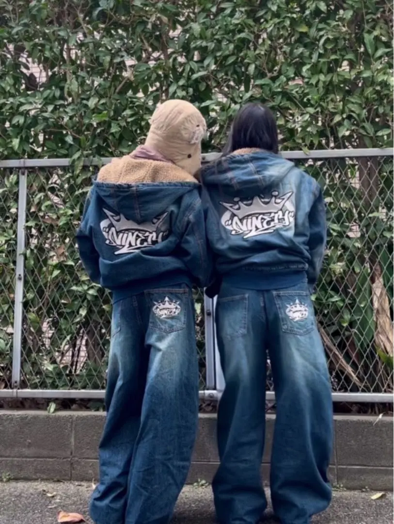 9090 King Logo Slubdenimバギーデニム リアルツリー S リアルツリー 9090 King Logo Slub Denim Pants - メルカリ