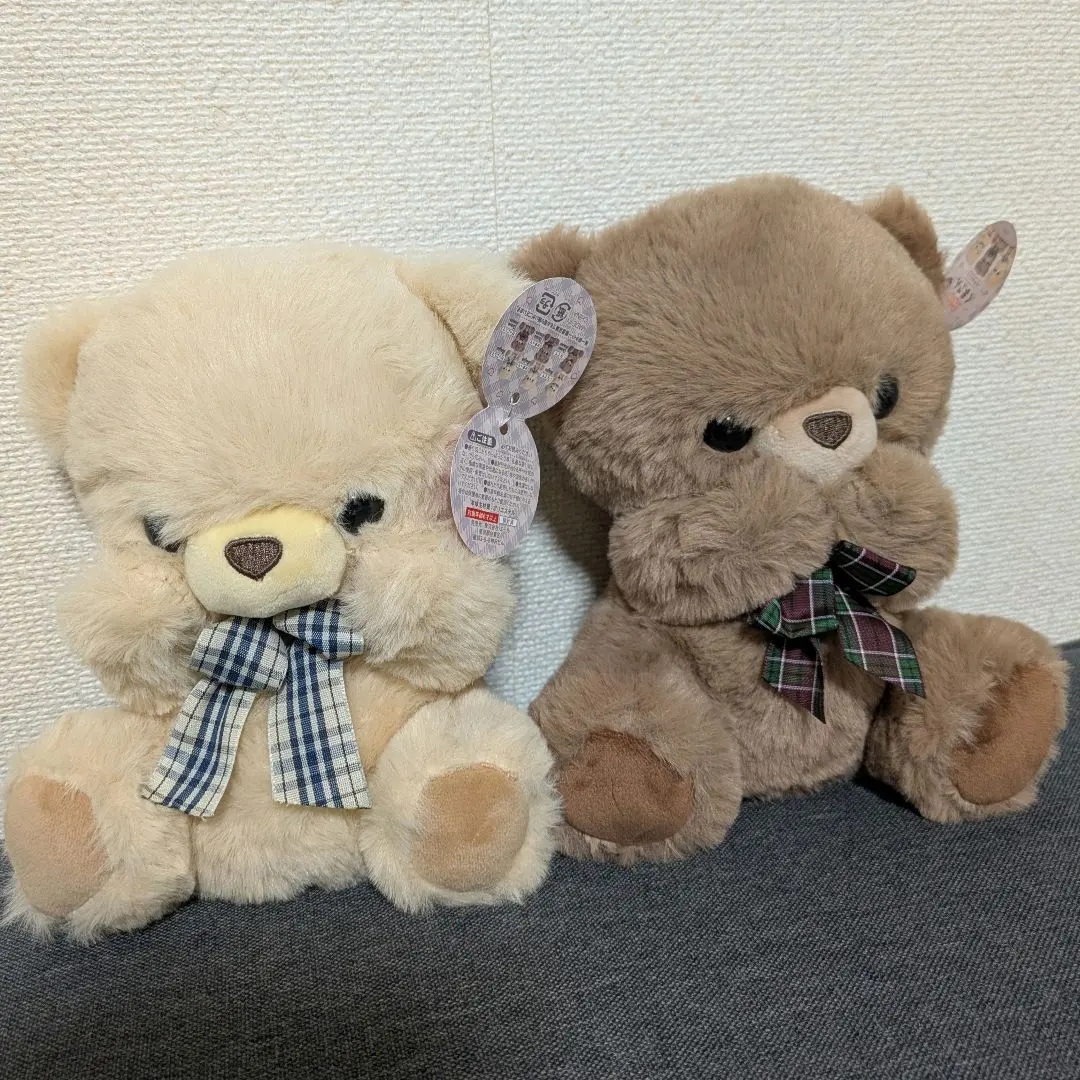 Thumbnail of Taito Limited Fafa Bear Plushie, Begging Pose, Set of 2