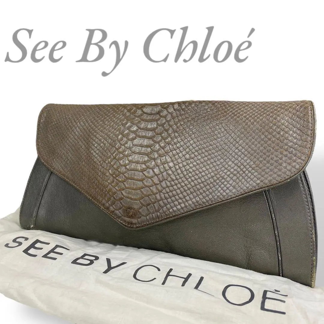 【ほぼ未使用】See by Chloe シーバイクロエ　クラッチバック 2025年最新】SEE BY CHLOE レディース クラッチバッグの人気