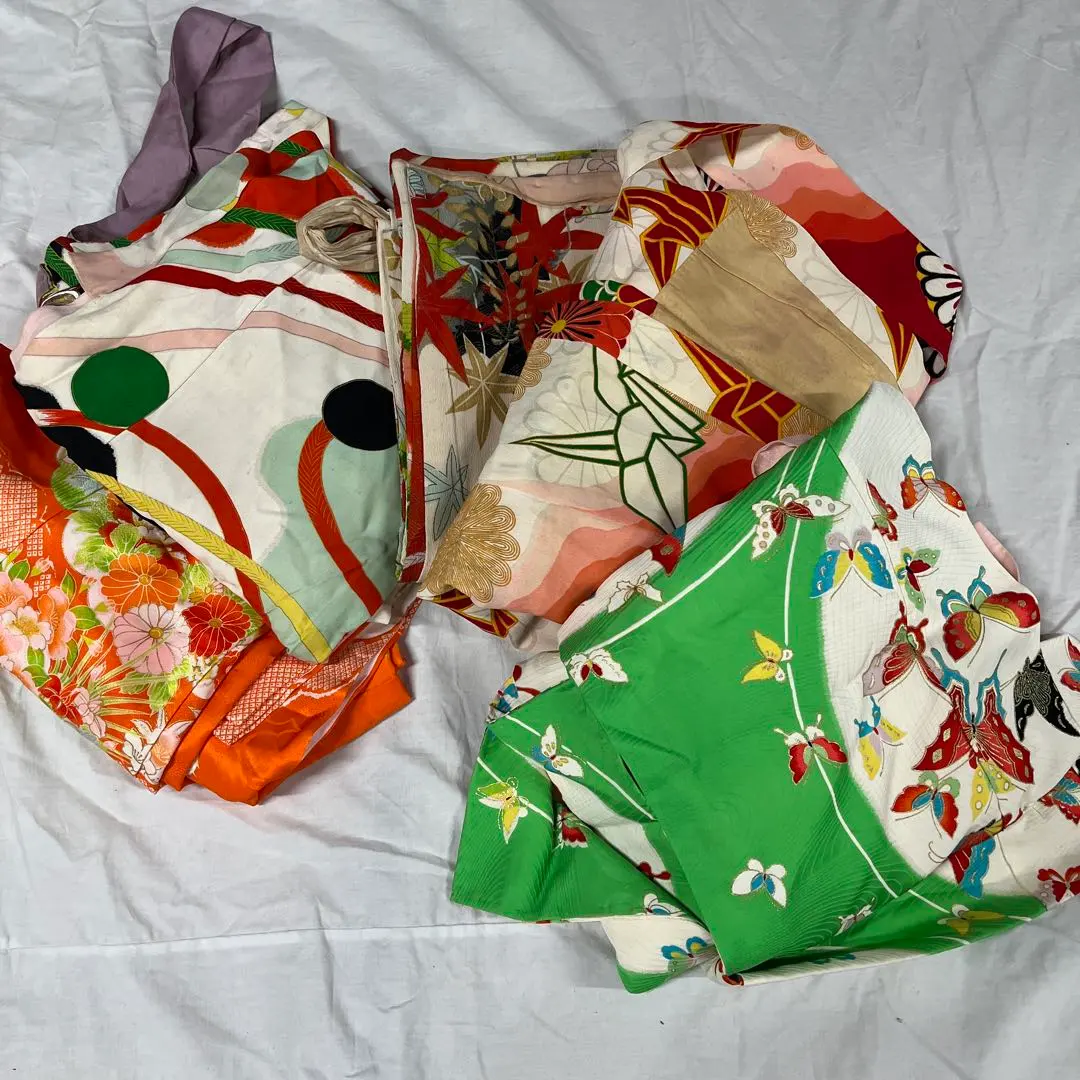 Thumbnail of 5 5 Children's Kimono Antique for Remake