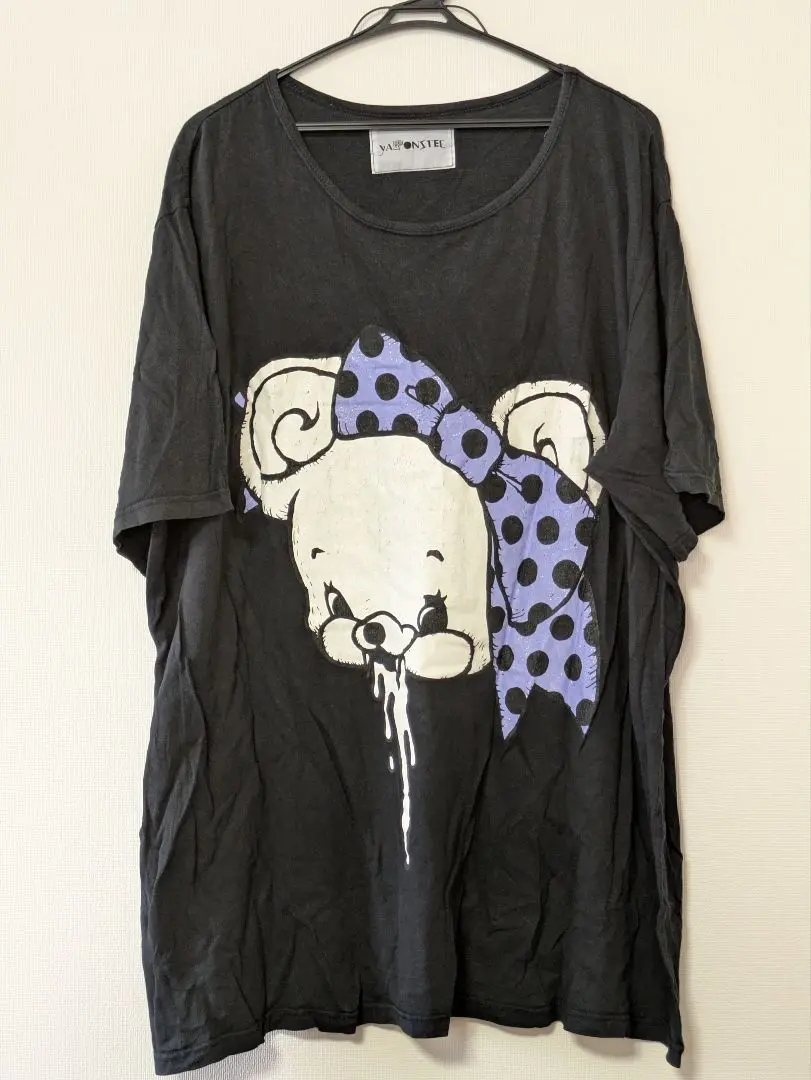 YAPONSTEE 　monomania　パーカー　Tシャツ　半袖　フード付き YAPONSTEE キャラクター柄 フード付きパーカー半袖MONOMANIA
