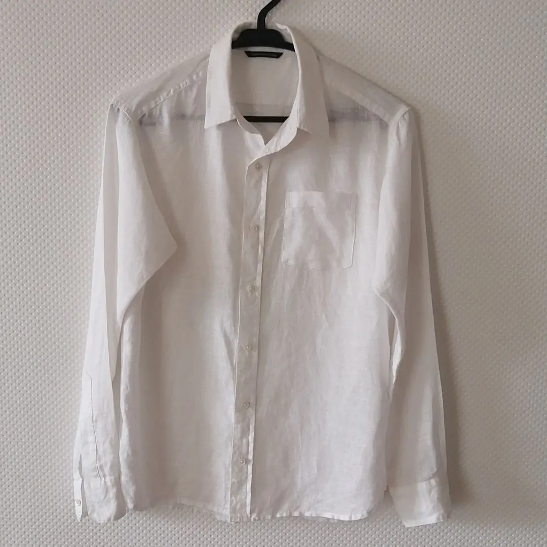 BANYARDSTORM 麻 白色 白色 襯衫 時尚 暢銷品 的縮圖