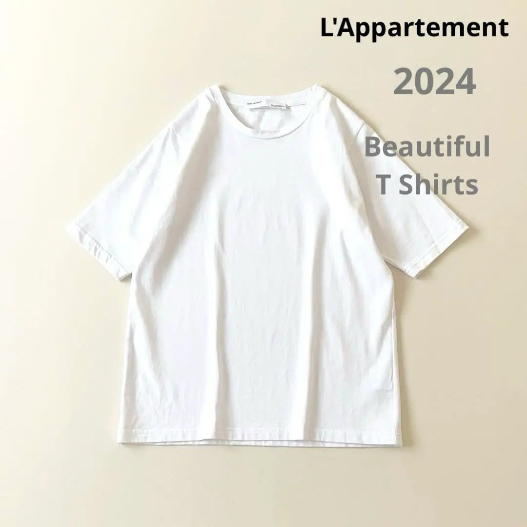 新品】L'Appartement beautiful T-SH 白 Tシャツ - メルカリ