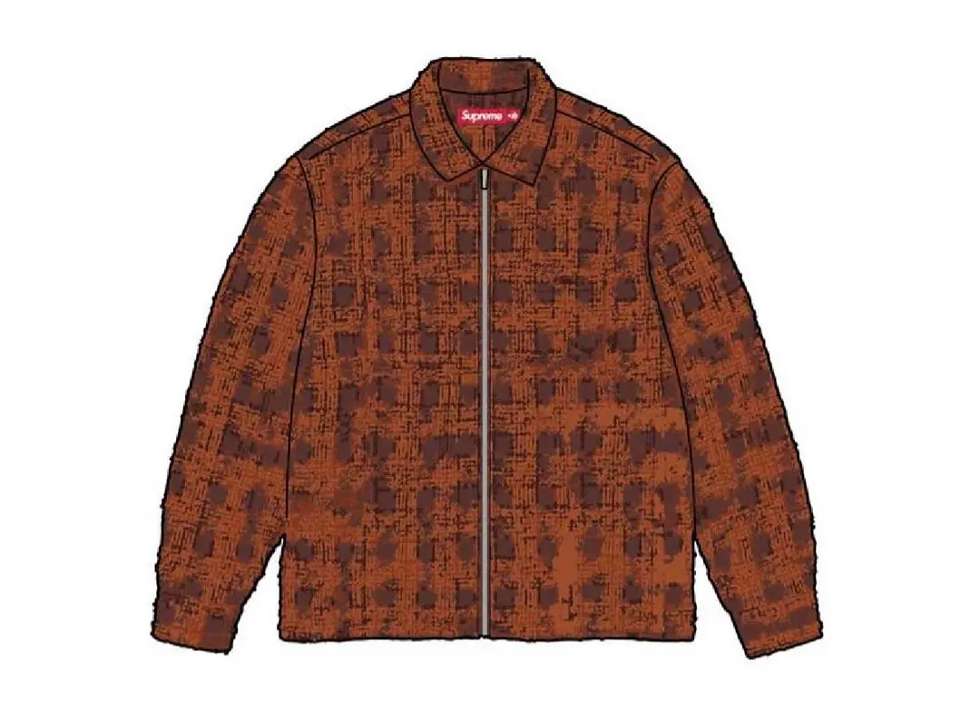 Supreme Boucle Zip Up Shirt シュプリーム Supreme Bouclé Zip Up Shirt (FW24) - $168
