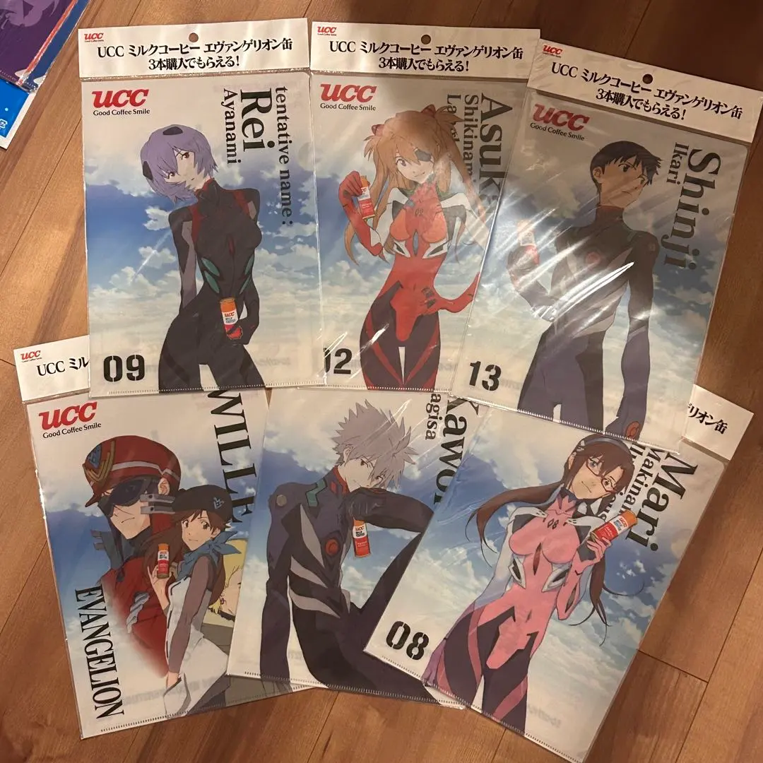 カードダスマスターズ　UCCコーヒー　6枚　初版　まとめ売り 新世紀エヴァンゲリオンカードダス3 PI1～9 初版 9枚セット
