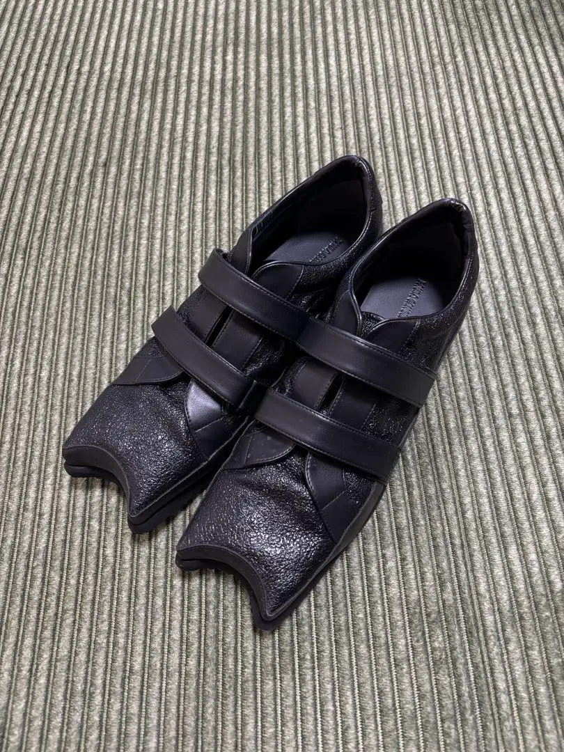 PAULA CANOVAS DEL VAS DIABLO BALLERINAS バレエシューズ Diablo Platform Ballerinas in Wine Textured – SVRN