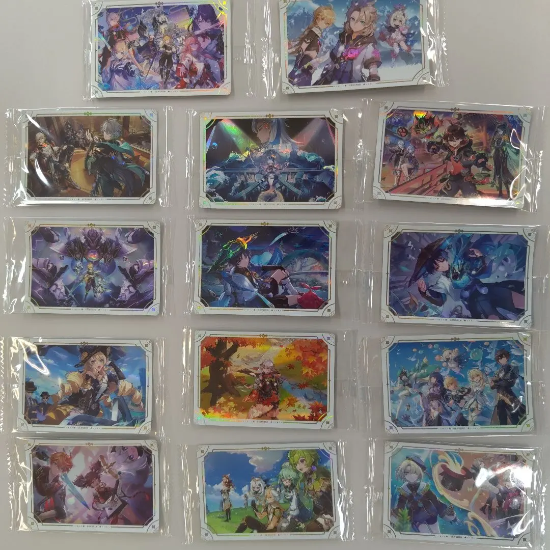 原神威化餅貼紙1、2套 角色插畫 貼紙 14張套裝 的縮圖