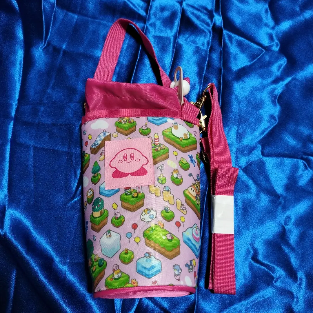 やゆこま　新品未使用タグ付き　星のカービィ　ボトルホルダー　水筒カバー しまむら - 【新品タグ付き】星のカービィペットボトルホルダー