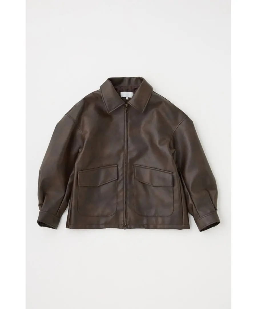 FAUX LEATHER OVER ジャケット　今期美品 2025年最新】Faux leather over ジャケットの人気アイテム