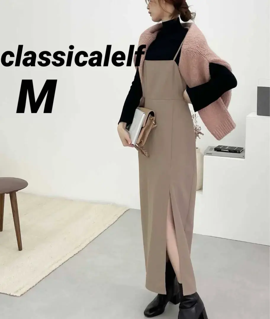 M classicalelf 側開衩吊帶連衣裙 的縮圖