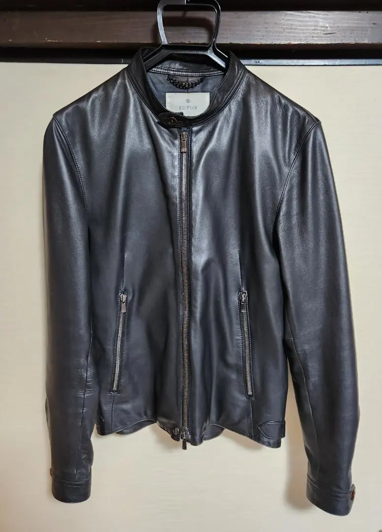 Edifice 單人騎士皮夾克 黑 46 碼 的縮圖