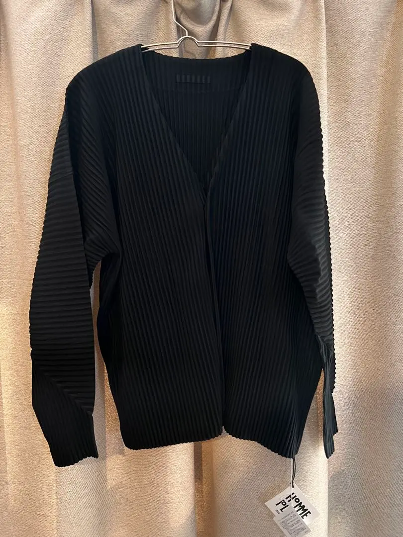オムプリッセHOMMEPLISSÉISSEYMIYAKE黒ノーカラージャケット 2025年最新】HOMME PLISSE ISSEY MIYAKE メンズ ノーカラー